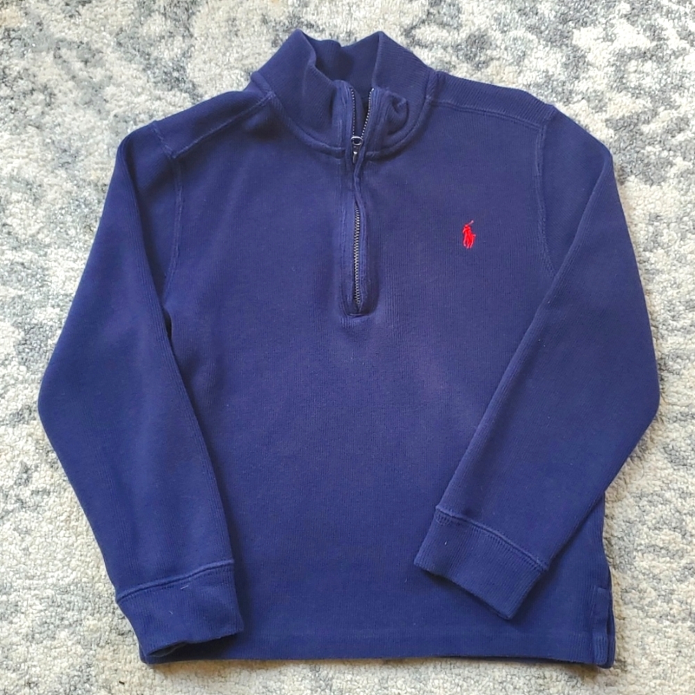 Boys Polo Ralph Lauren 3/4 Zip Sweater- Size 6